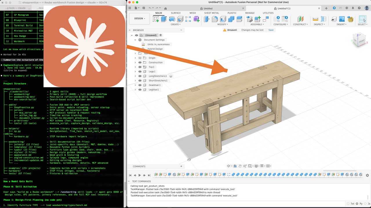 How I used claude code to build a roubo workbench - YouTube