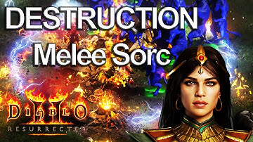 DESTRUCTION Melee Sorceress Build Guide (Diablo 2 Resurrected) Patch 2.7