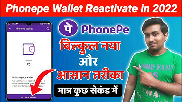 How to Reactivate Phonepe Wallet 2022 - Phonepe Wallet Reactivate Kaise Kare