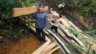 Hoe housing and open the way to transport column houses - Green forest life, building farm life