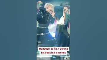HANBIN solved accident on stage like a pro while being a rookie #shorts #kpopedits #kpopshorts