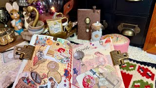 ASMR vintage scrapbooking | journal with me 🌸