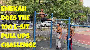 100 PULL UPS CHALLENGE | L-Sit Pull ups - Emekah | That's Good Money