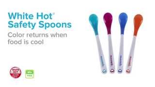 Video: Munchkin White Hot Safety Spoons, 4 pcs