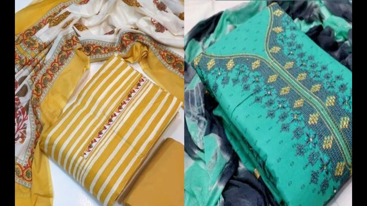 Embroidery Dress material and summer Cotton dress material cash on