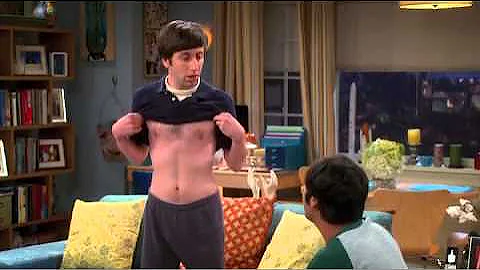Howard and Raj on their breasts :D - The big bang theory s07e02