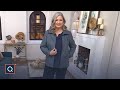 Denim &amp; Co. Lamb Leather Zip Front Seamed Jacket with Pockets | QVC