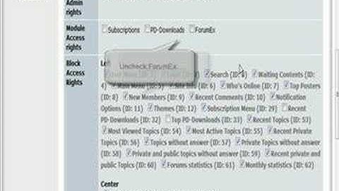 Xoops | How To Set Forum Permissions