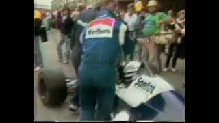 1983 F1 Dutch Gp-Q2 - Andrea De Cesaris Pounce On Riccardo Patrese Punch His Helmet