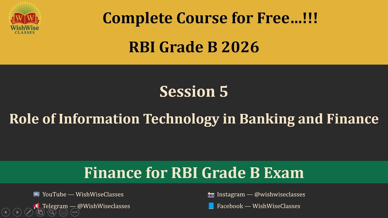 Session 5 | Role of Information Technology in Banking & Finance ...