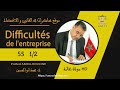  Difficultés de l'entreprise Pr. ABOULHOUCINE S5