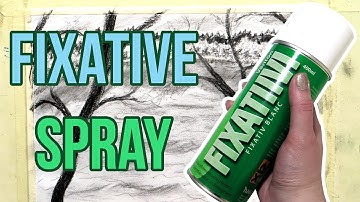 How to Use Fixative Spray and Stop Charcoal Drawings from Smudging || Art Tips