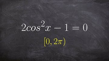 Learn how to solve a trigonometric equation with cosine