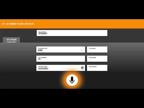 Voice UI example: Voice Picking in logistics warehouse