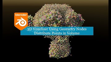 LIVENODING 3D Voxelization Using Geometry Nodes Distribute Points In Volume Node
