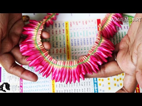 Hoe string arali poo krans | arali poo malai kattuvathu eppadi in tamil