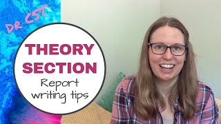 THEORY SECTION - How many equations  | REPORT WRITING TIPS (2020)