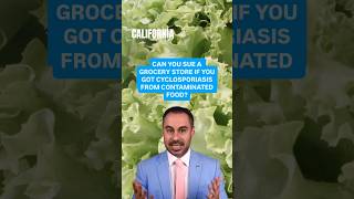 Can you sue a grocery store if you got cyclosporiasis from contaminated food?