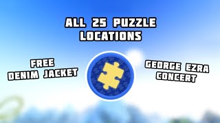 All 25 Jigsaw Puzzle Locations in George Ezra's Gold Rush Kid Experience (Free Denim Jacket) screenshot 4