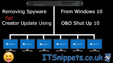 Remove Windows 10 Fall Creator Update Spyware And Telemetry (@ytcreators, @youtube)