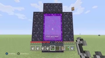 How to make a Nether Portal without a Diamond Pickaxe!!