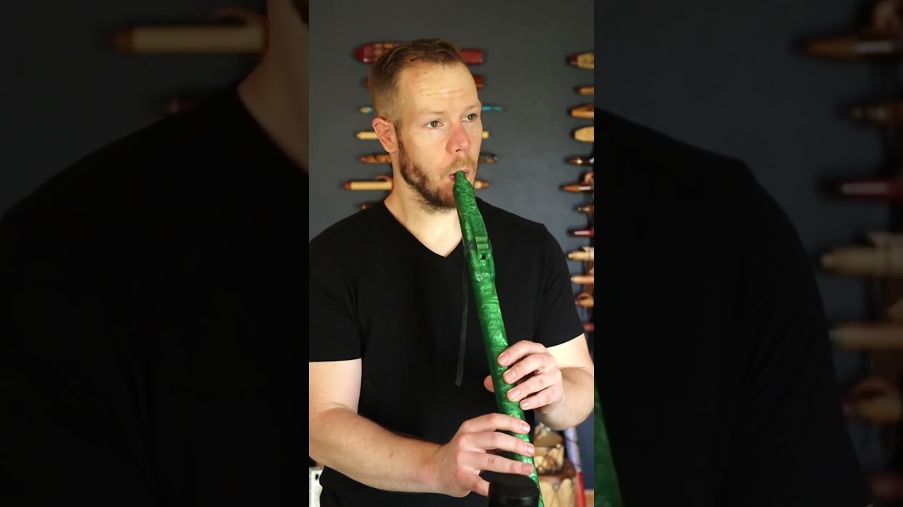 Emerald Jade Flute - Native Flute in Eb - YouTube