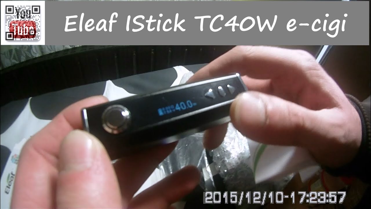 Eleaf IStick TC40W e-cigi - YouTube