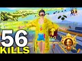 56 kills new season kills record in 2 matches 3126 fastest gameplay with best outfit pubg mobile