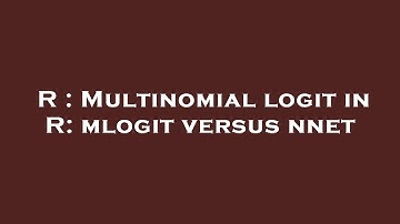 R : Multinomial logit in R: mlogit versus nnet
