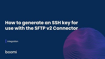 Integration - How to Generate an SSH key for use with the SFTP v2 Connector
