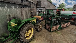 Использование только старых тракторов в течение дня на ферме | Farming Simulator 22