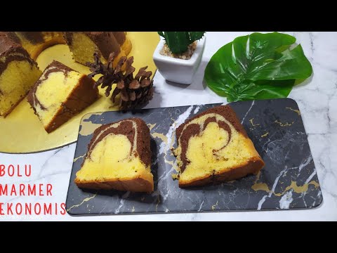 Resep BOLU MARMER JADUL ekonomis yang lembut, enak dan tidak seret