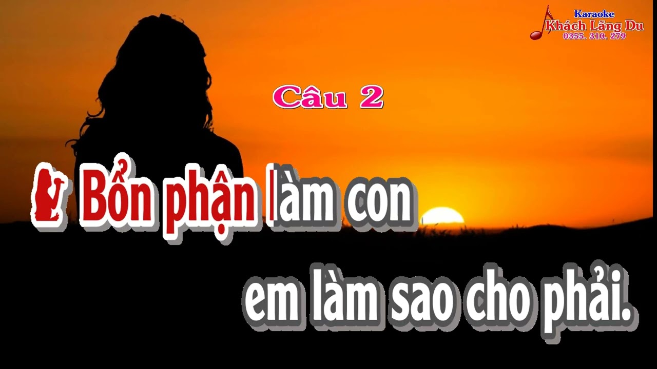 Karaoke song ca, THIỆP HỒNG SAI TÊN. Tác giả: Khách Lãng Du.