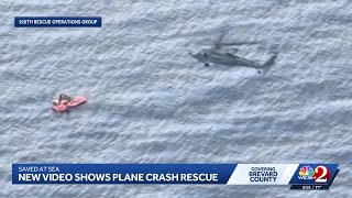 New video shows plane crash rescue off coast of Melbourne