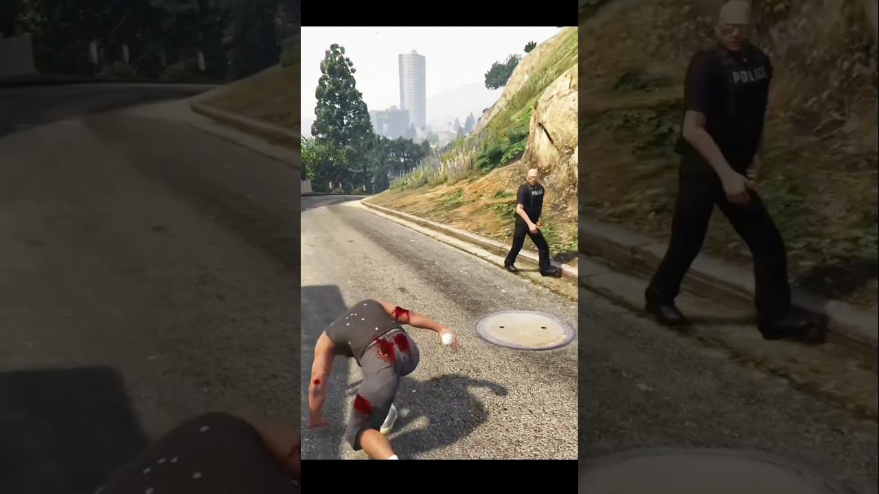 What If You Hit Cops with Ice & Shoot the Train Driver in GTA 5 😂🔥 