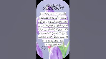 سورة القارعة 🌸 #egzonibrahimi #quran #اكسبلور #تيك_توك #دعاء #ترند #قران_كريم #لايك #shortvideo