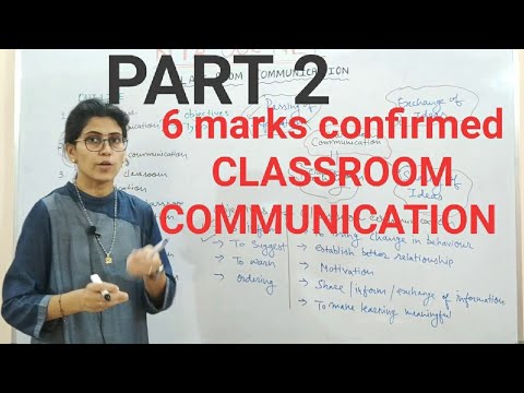 EFFECTIVE CLASSROOM COMMUNICATION PART 2