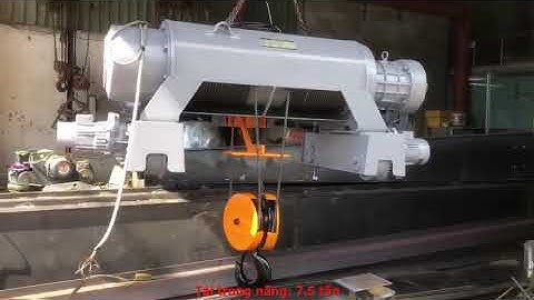 Palang cáp điện Nippon dầm đôi 7 5 tấn Nhật 9 22