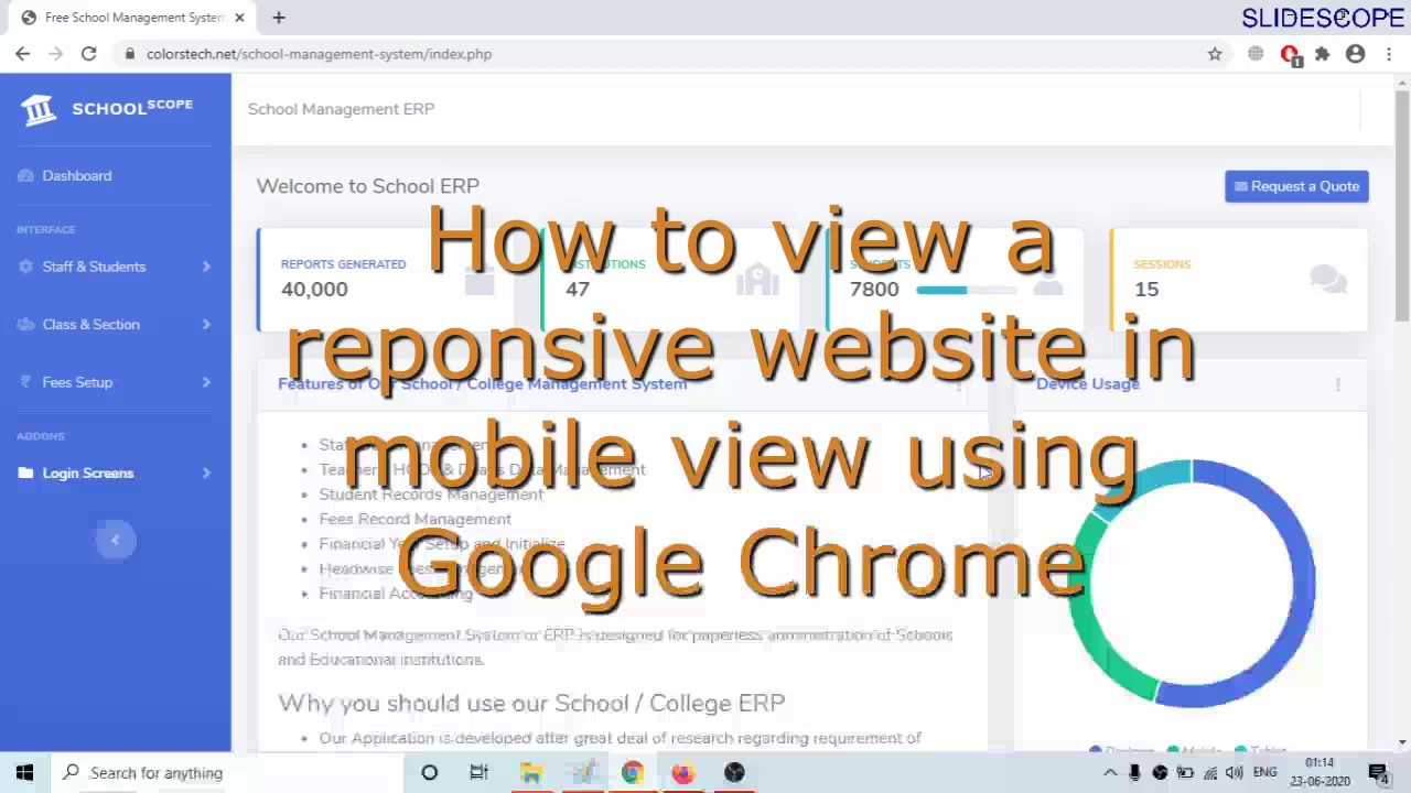 How to Check Responsiveness of a website using Google Chrome YouTube