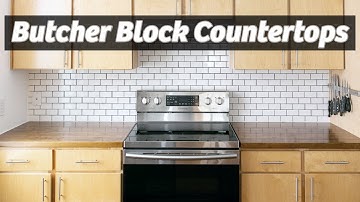 Easy Improvement For Your Kitchen! DIY Butcher Block Countertops | How To Build and Install