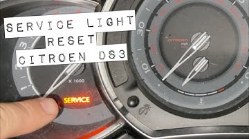 🇬🇧Citroen DS3 Service Light Reset "How To DIY" No Special Tools.