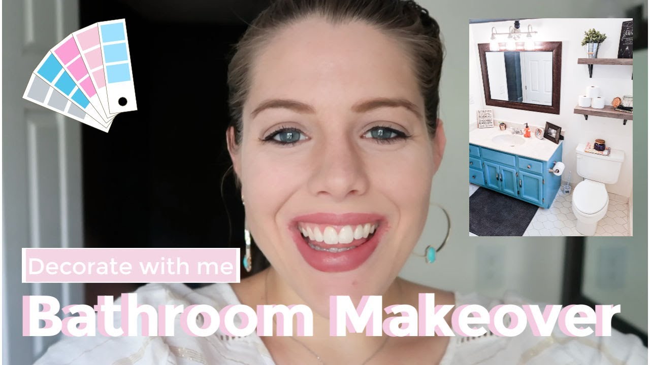 Bathroom Makeover Decorate With Me YouTube