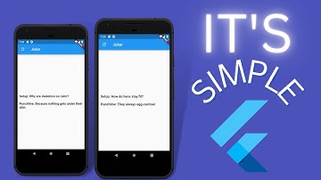 Build the simplest flutter project || JOKE APP || Flutter beginner tutorial
