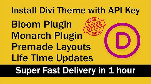 Premium Divi theme with a Divi API key for lifetime update