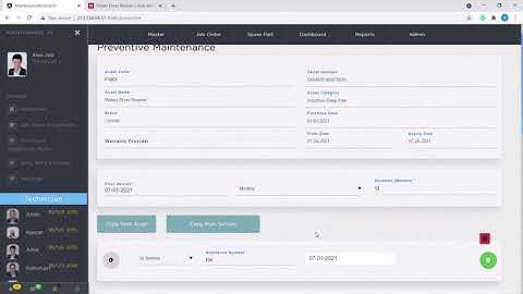 Maintenance Scheduling - CMMS