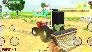 Indian Tractor Farming Simulator 🚜 Full Gameplay | Village Life Game#TractorGame #FarmingSimulator
