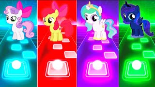 My Little pony And Tiles Hop Game- Princess Luna - Sweetie Belle - Apple Bloom - Princess Celestia screenshot 5