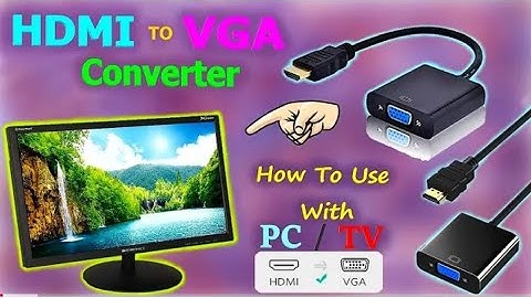 How to connect HDMI to VGA Monitor Input not Supported Solved