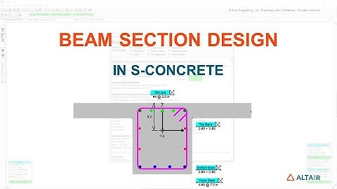Reinforced Concrete Beam Section Design in S-CONCRETE