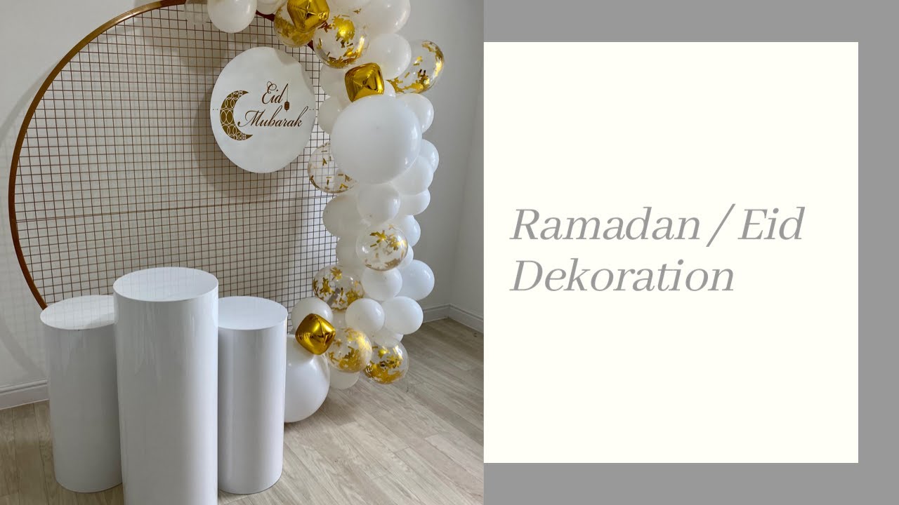 Ramadan (Zuckerfest) Dekoration Idee  Eid Mubarek DIY Decoration 